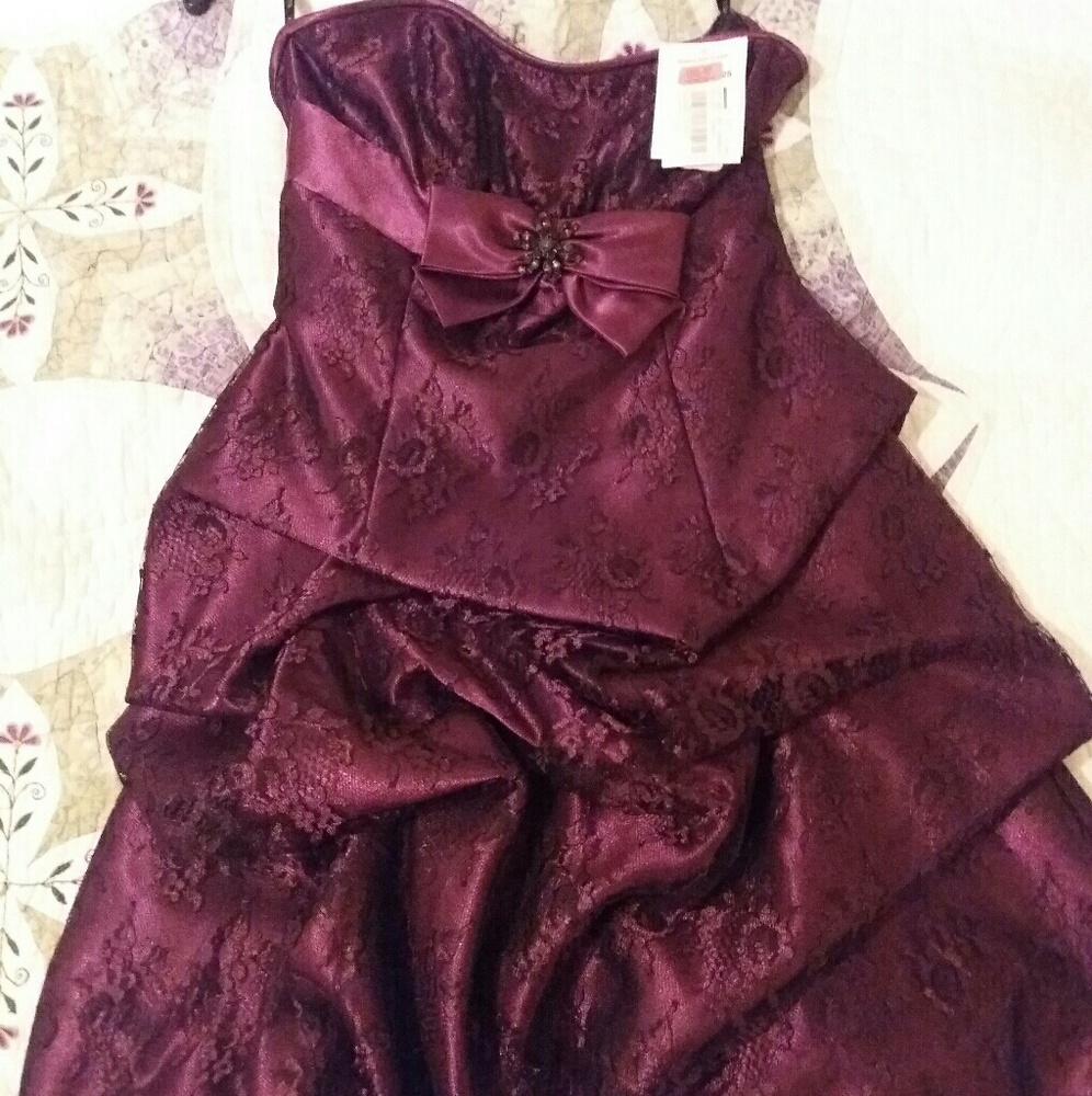 Jessica McClintock NWT Purple mini prom dress Sz 1